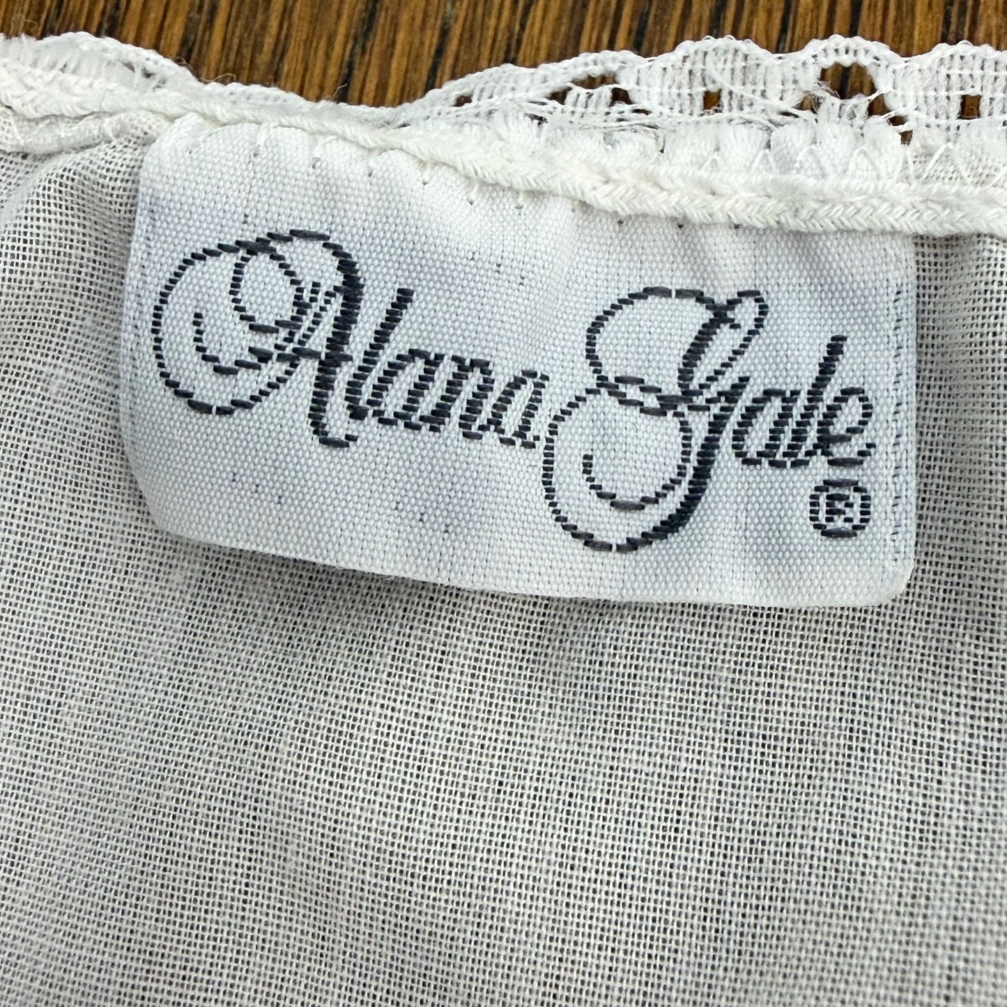 1980s White Eyelet Corset Top, Lace Up Lingerie Cropped Blouse, Alana Gale Size Large