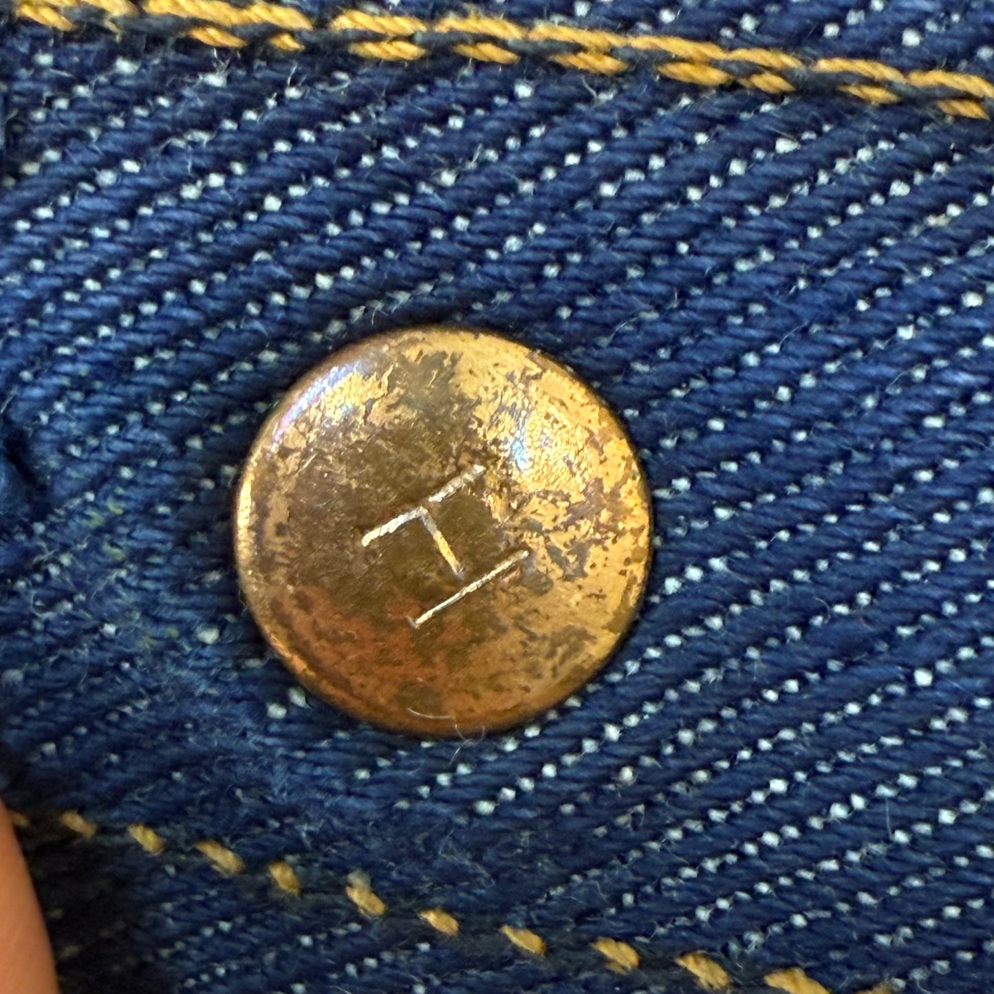 1960s Western Denim Jacket, Roebucks Sears Size Small, Front Pleats, Pocket Zippers