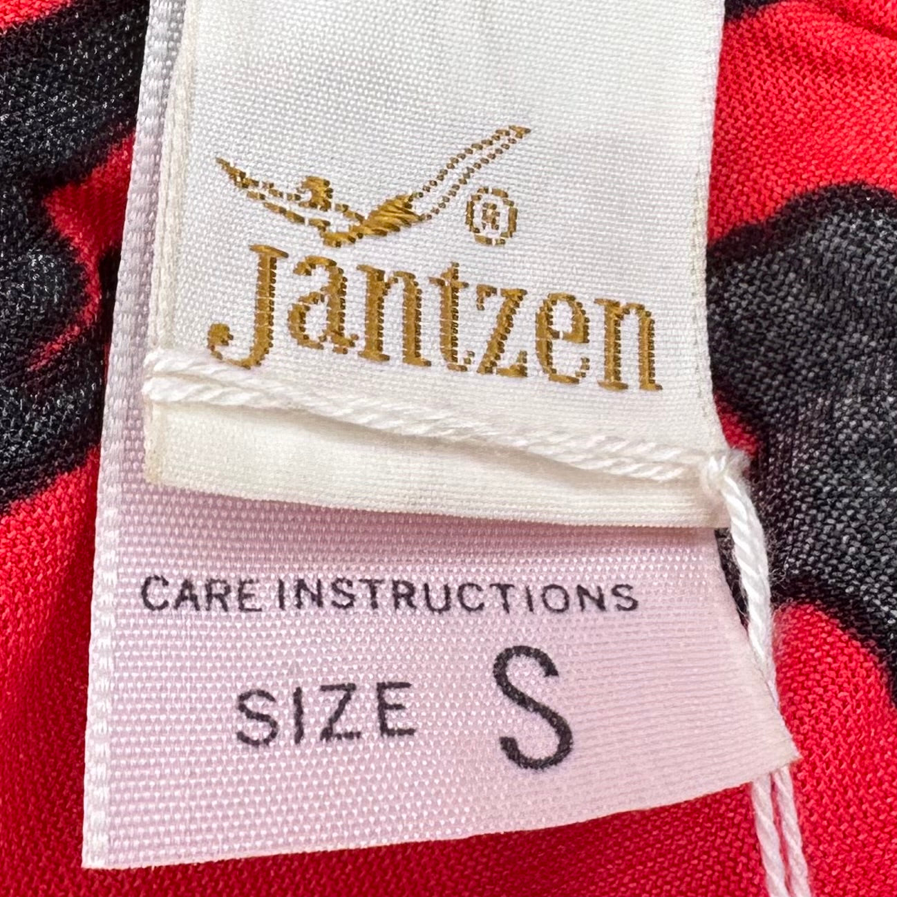 1960s/70s Red Jantzen Swim Dress, Size X-Small, Deadstock with Tags