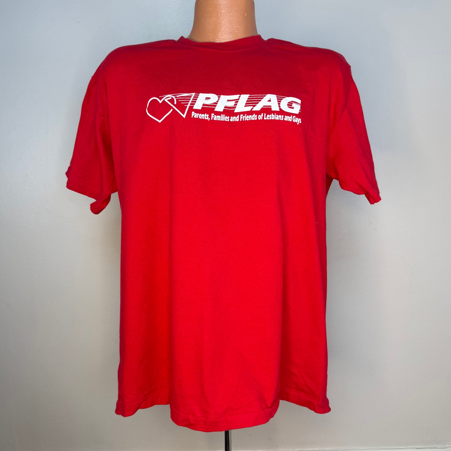 1990s PFLAG T-Shirt, Parents Families and Friends of Lesbians and Gays, Hanes Size Large