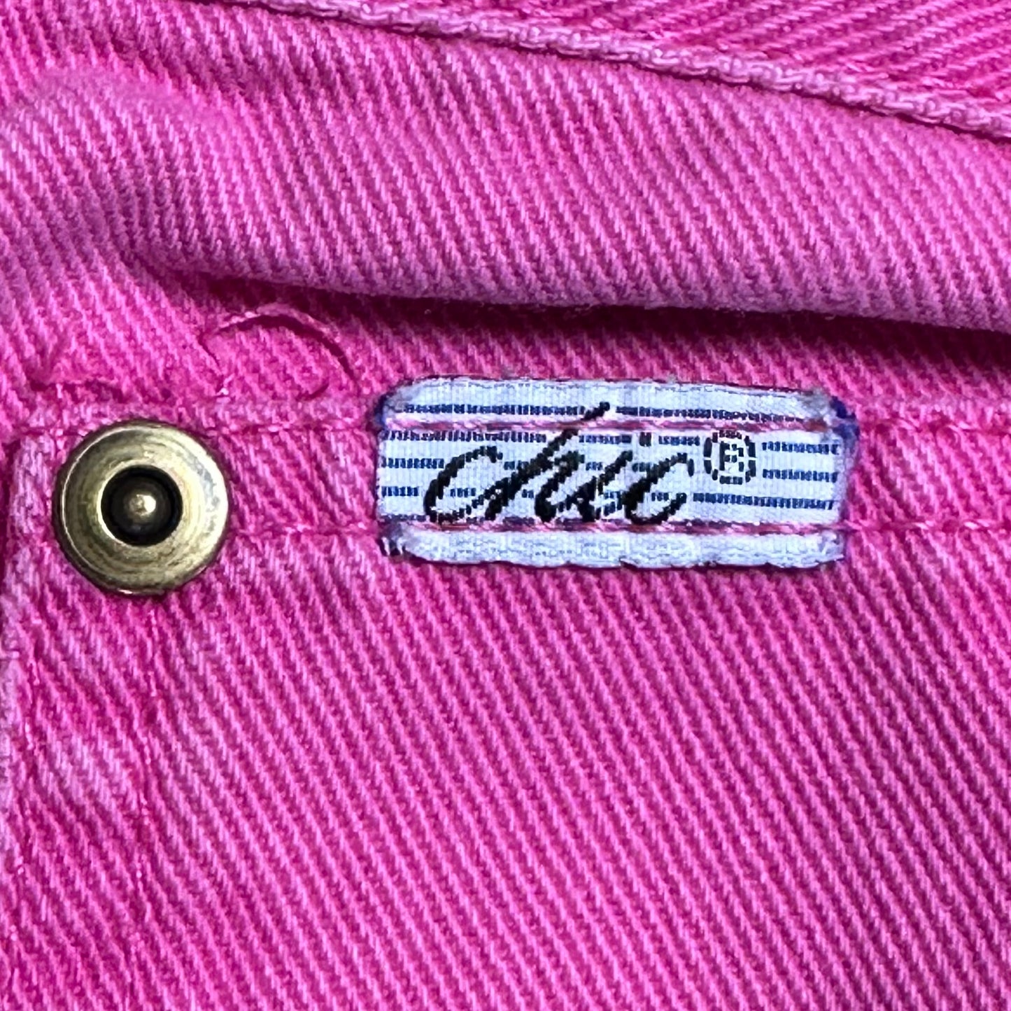 1980s Chic Hot Pink Jeans, Size 8, 28"x28.25"