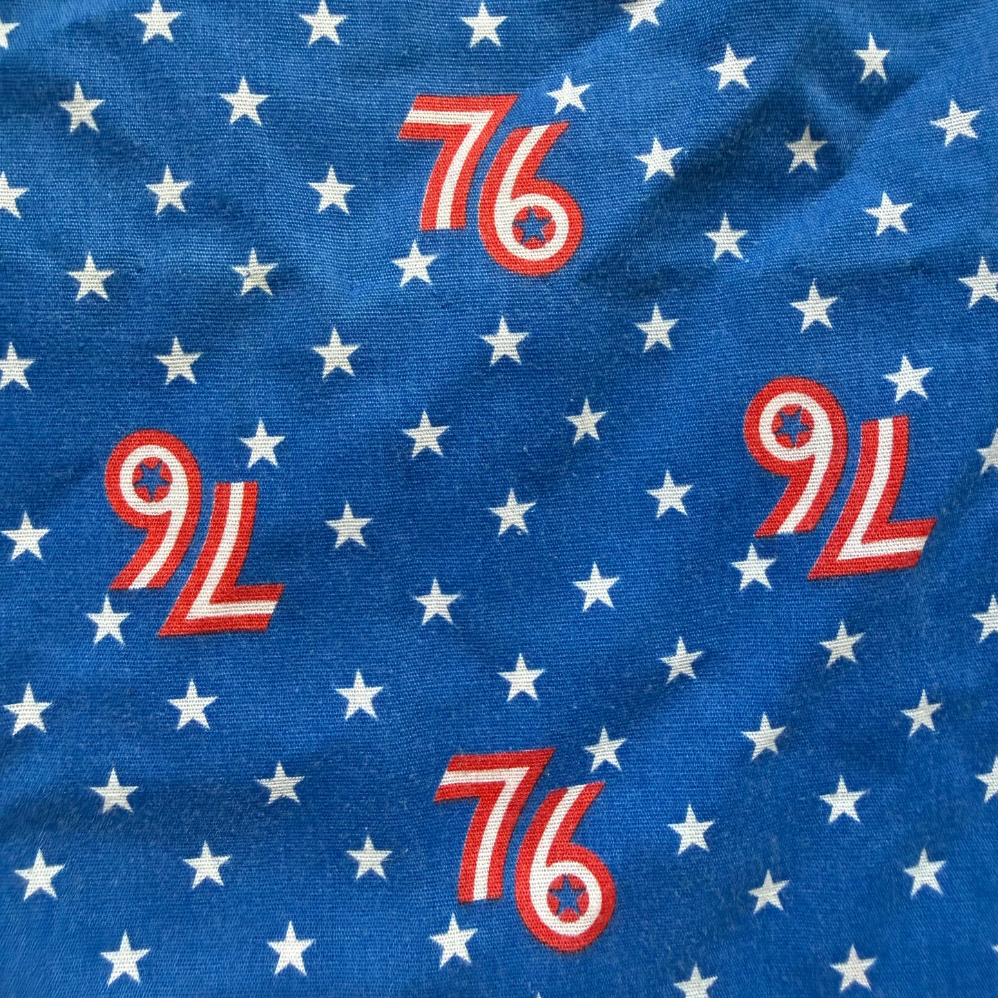 1970s USA Bicentennial 76 Print Girl’s Costume, Top Skirt and Hat, Handmade Size 4/5, Spirit of 76
