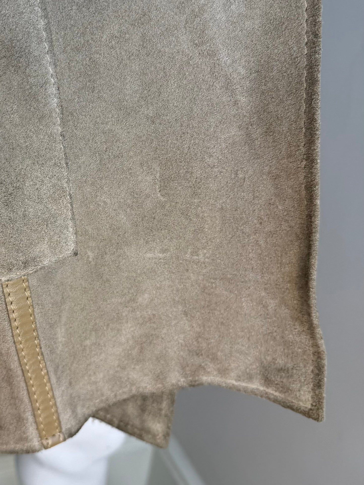 1970s Leather Coat with Lamb Fur Collar, Size Small, Penny Lane