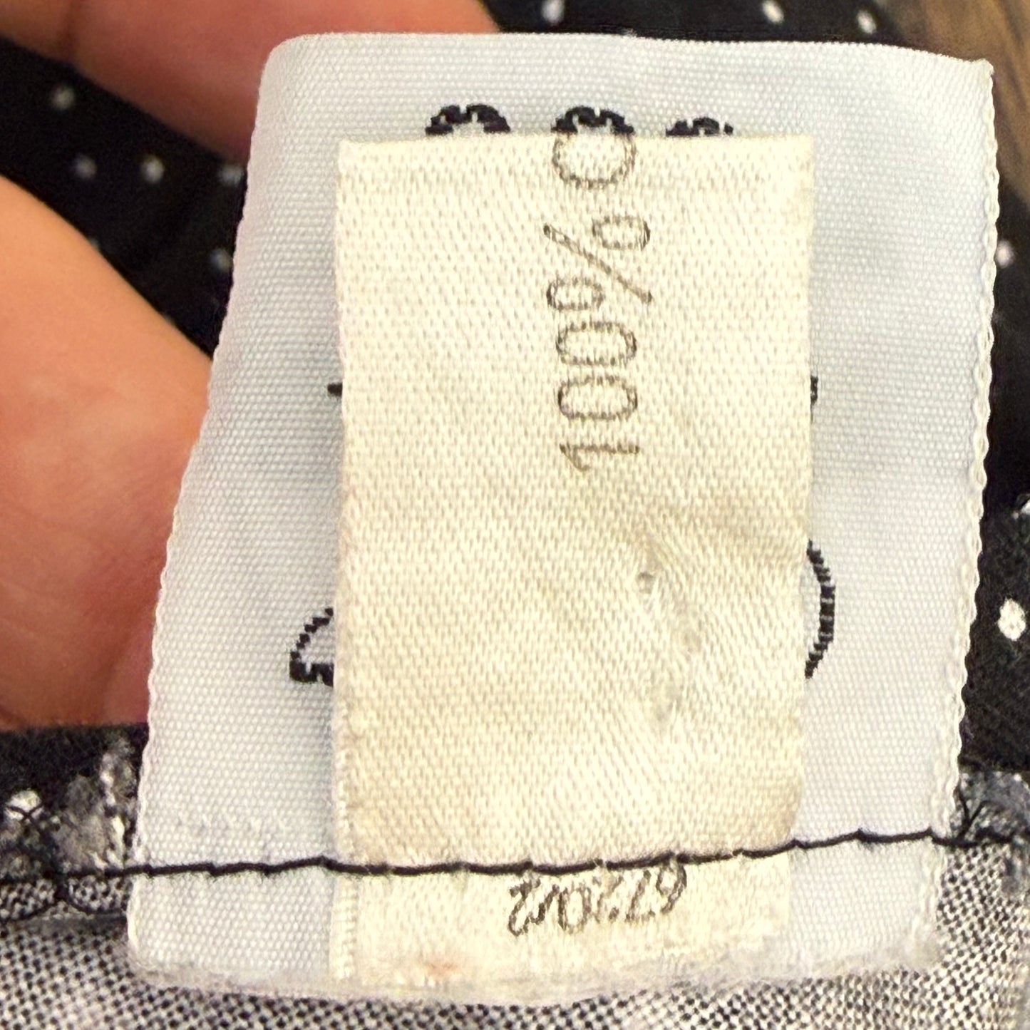 1970s Black and White Dot Sleeveless Dress, Tiklas Finland Size Small, Sundress