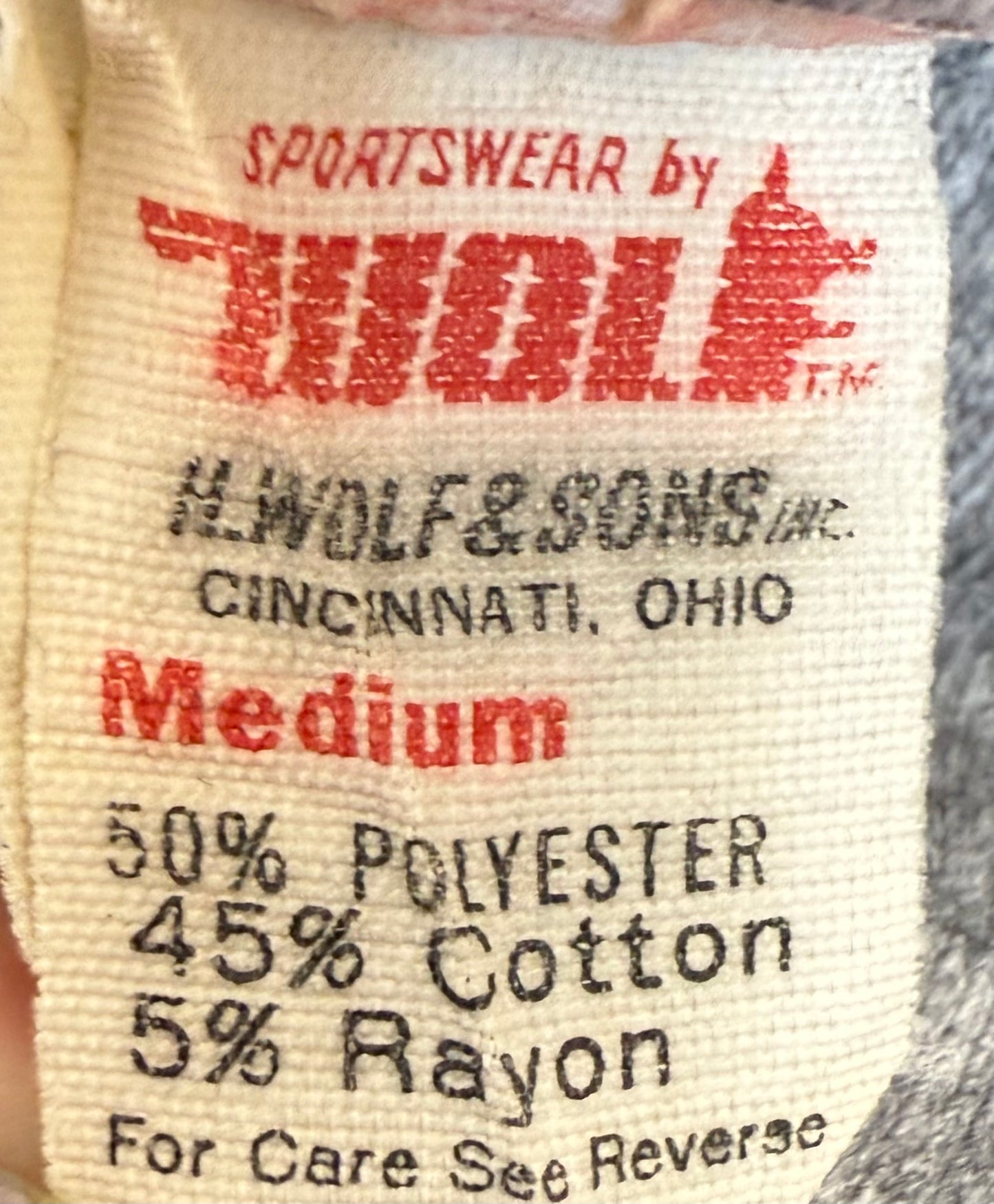 1980s Mississippi State University Sweatshirt, Orientation 1983, Wolf Size XS-Small