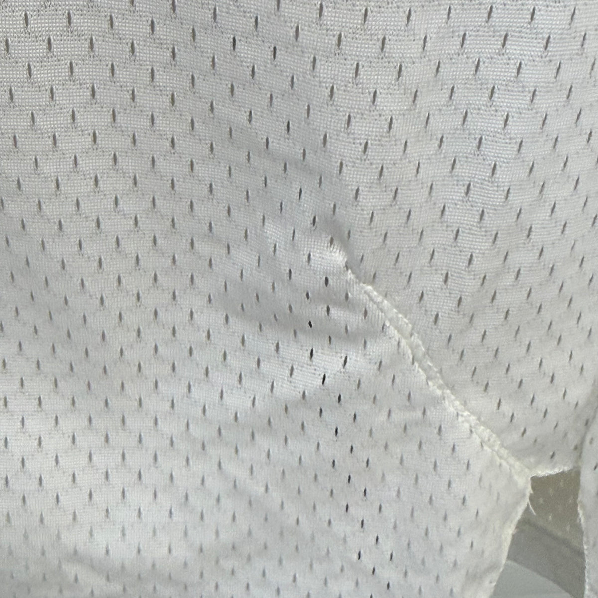 1970s White and Green Mesh Jersey, Southern Athletic Size Large, No. 33