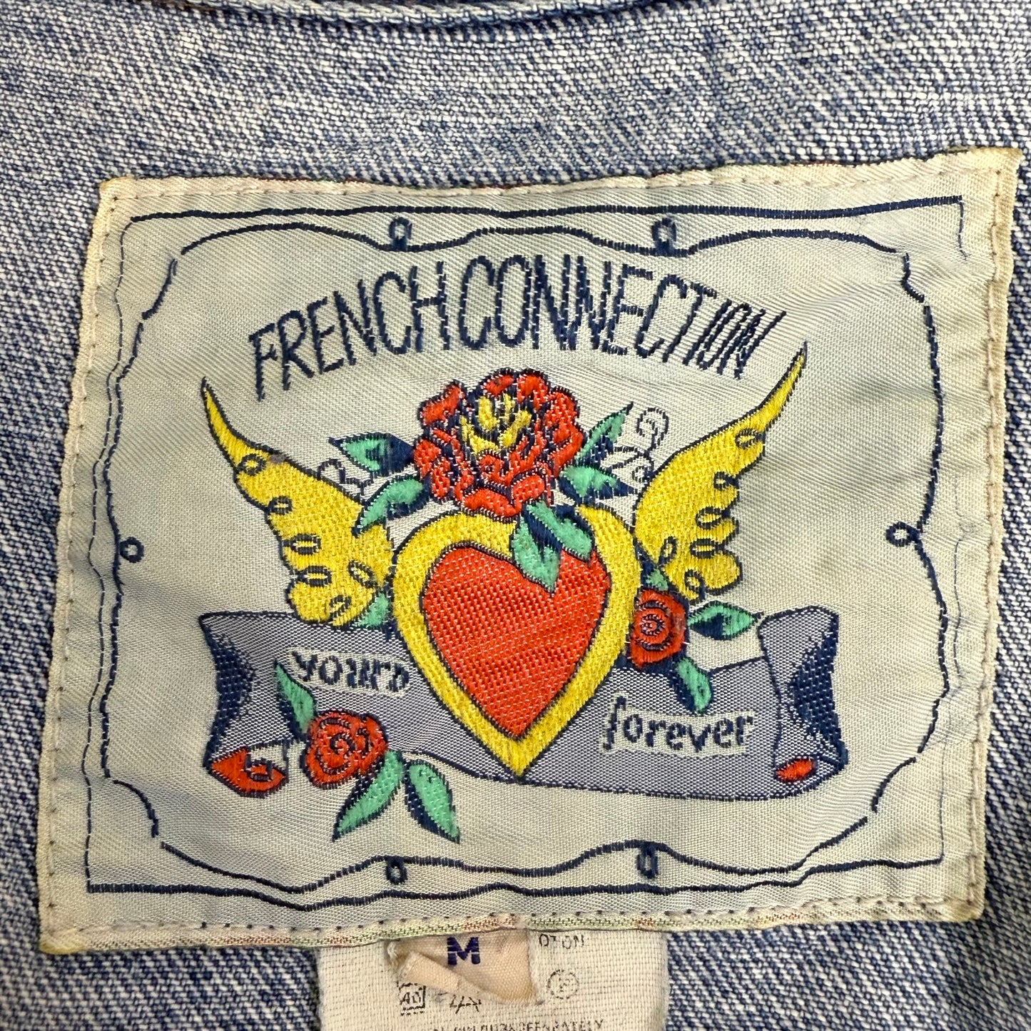1980s/90s Denim Jacket, French Connection Size Medium