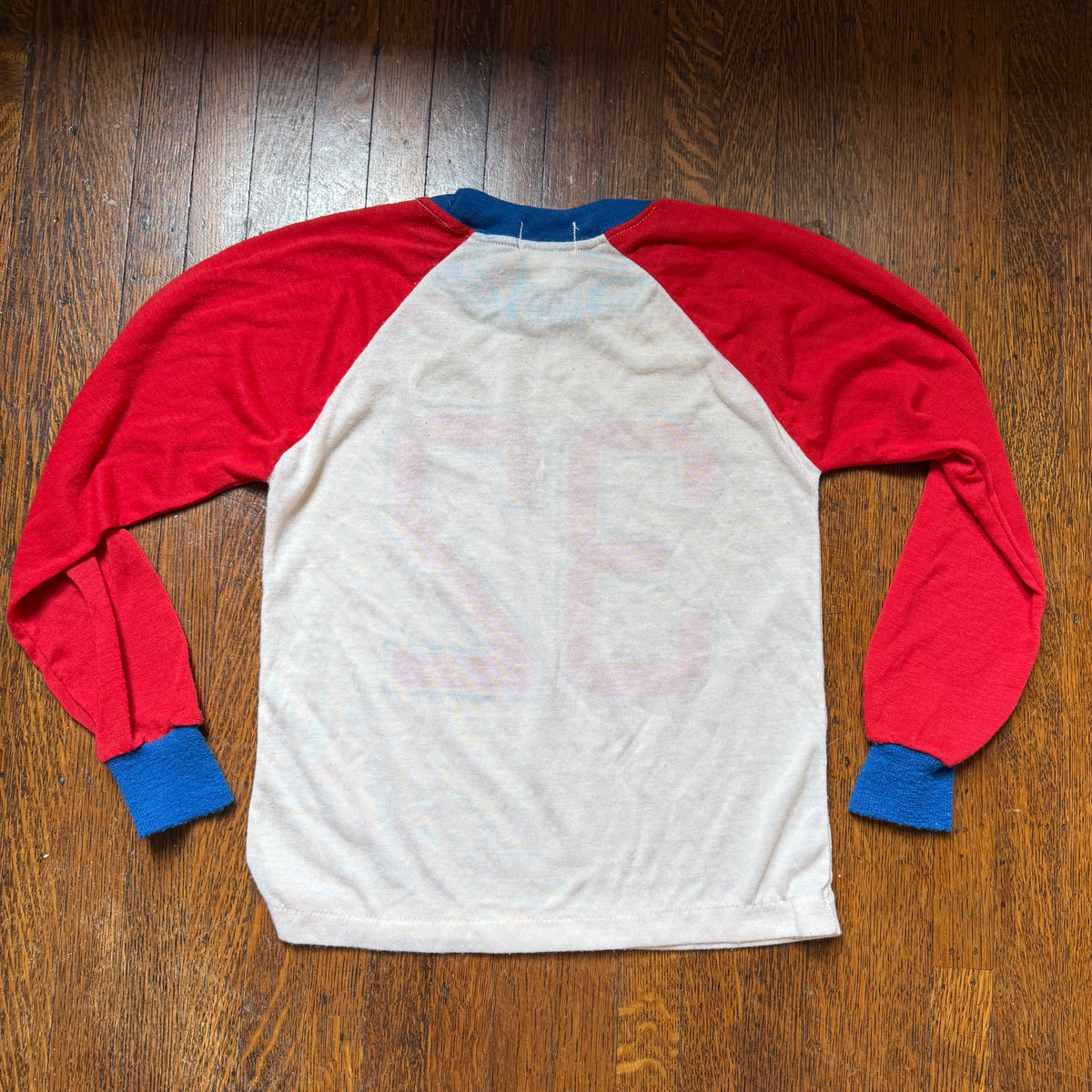 1970s/80s Kids' Athletic Style Long Sleeve T-Shirt, Silvil Size Youth Medium, No 32