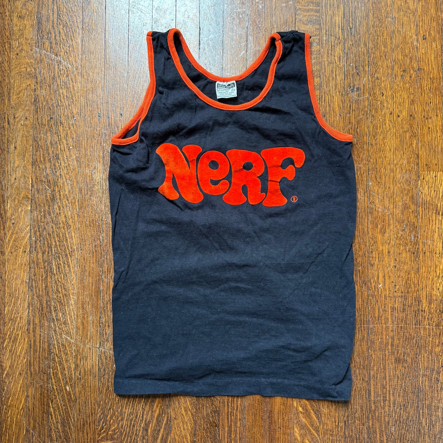 1970s Nerf Tank Top, Chev Craft Sportswear Size Youth Large/Adult XS
