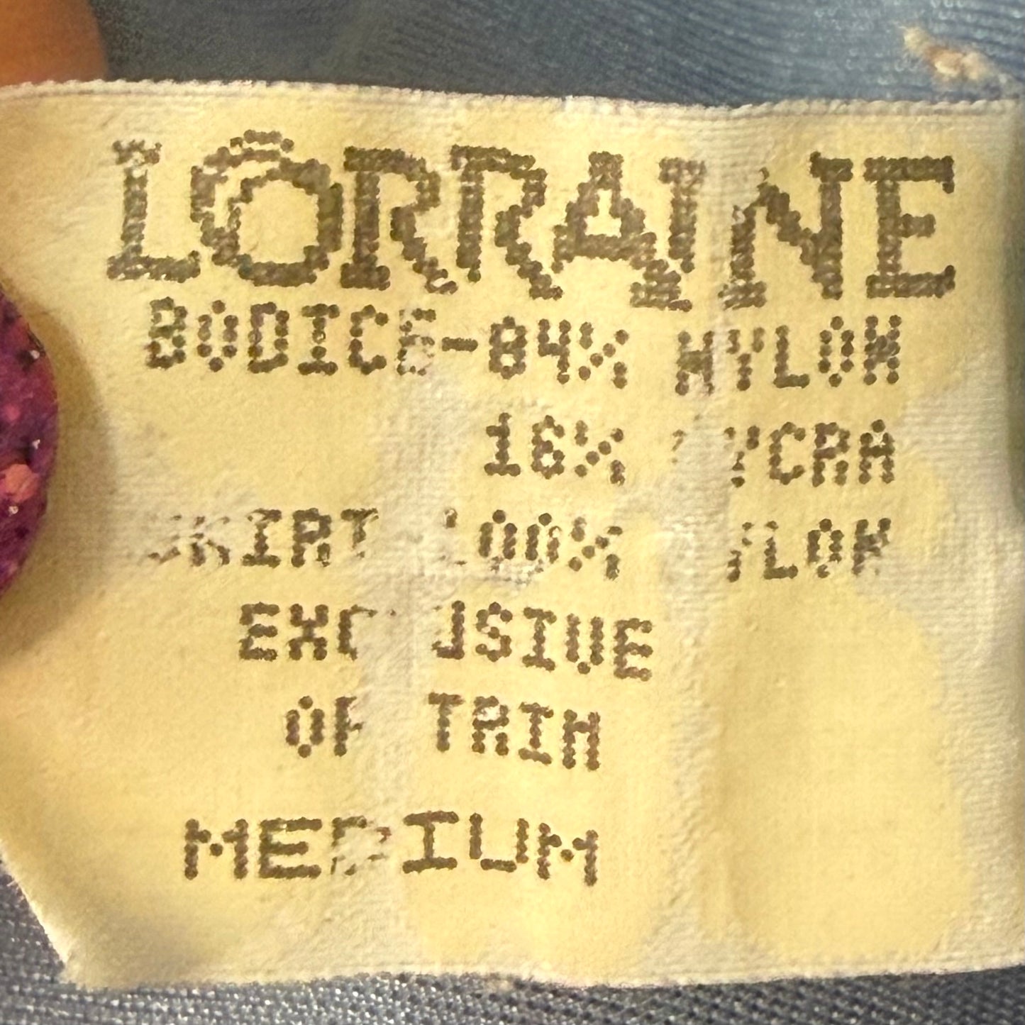 1970s Blue Nightgown with Full Sweep, Lace Cut Out Bodice, Lorraine Size XS-Small