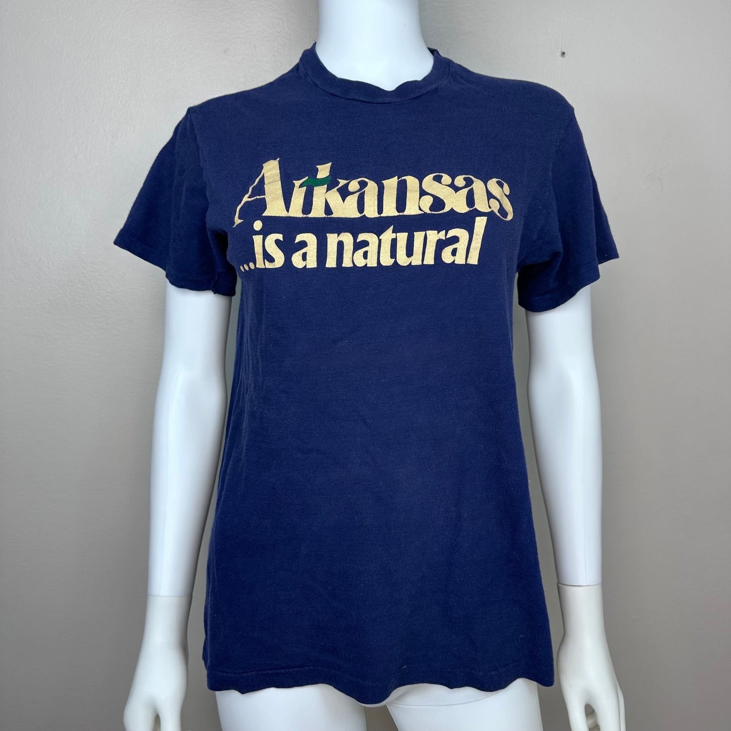 1970s Arkansas is a Natural T-Shirt, Hanes Size Small
