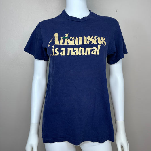1970s Arkansas is a Natural T-Shirt, Hanes Size Small