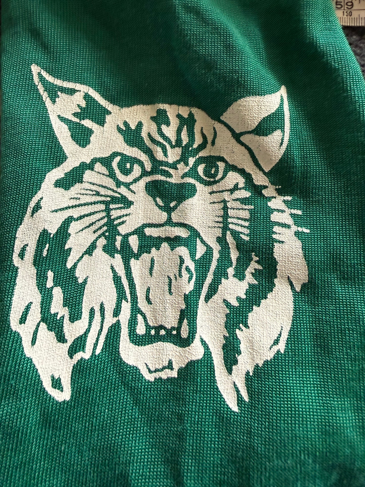 1960s/70s Green Coleman Wildcats Jersey, Champion Products Size Small, Tigers, 76