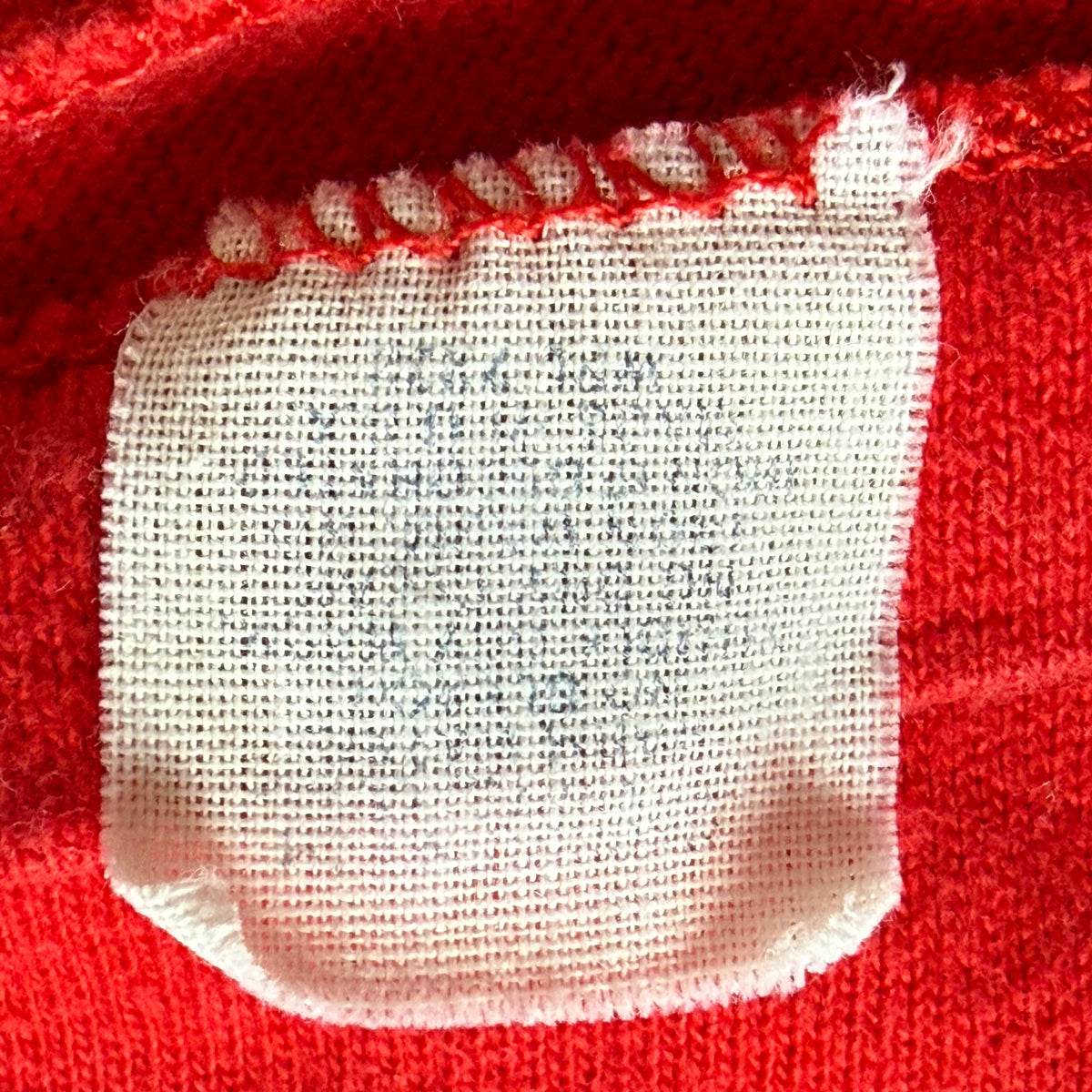 1970s Red Cotton Jersey, Size XL, No. 18