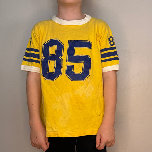 1960s/70s Kids' Jersey T-Shirt, Owenby Size Youth Medium/Adult XS, No. 85