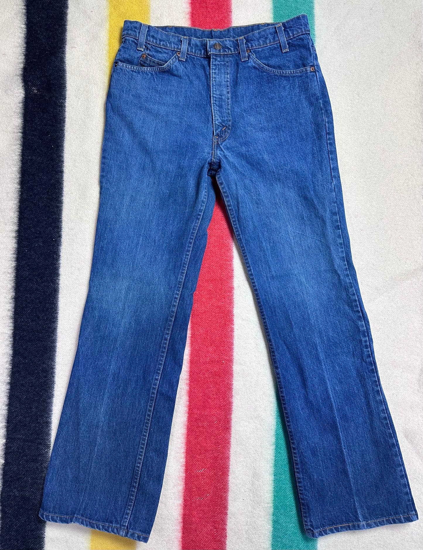 1980s Levi’s Saddleman 517 Jeans, 33.5"x31.5", Orange Tab