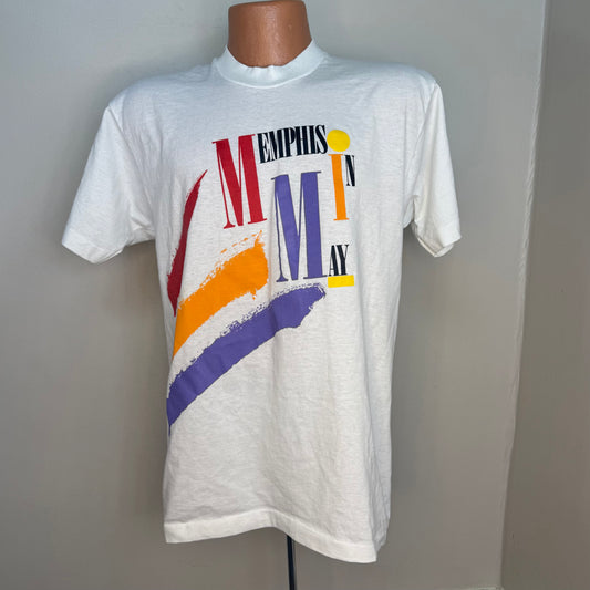1980s/90s Memphis in May T-Shirt, Screen Stars Best Size Medium