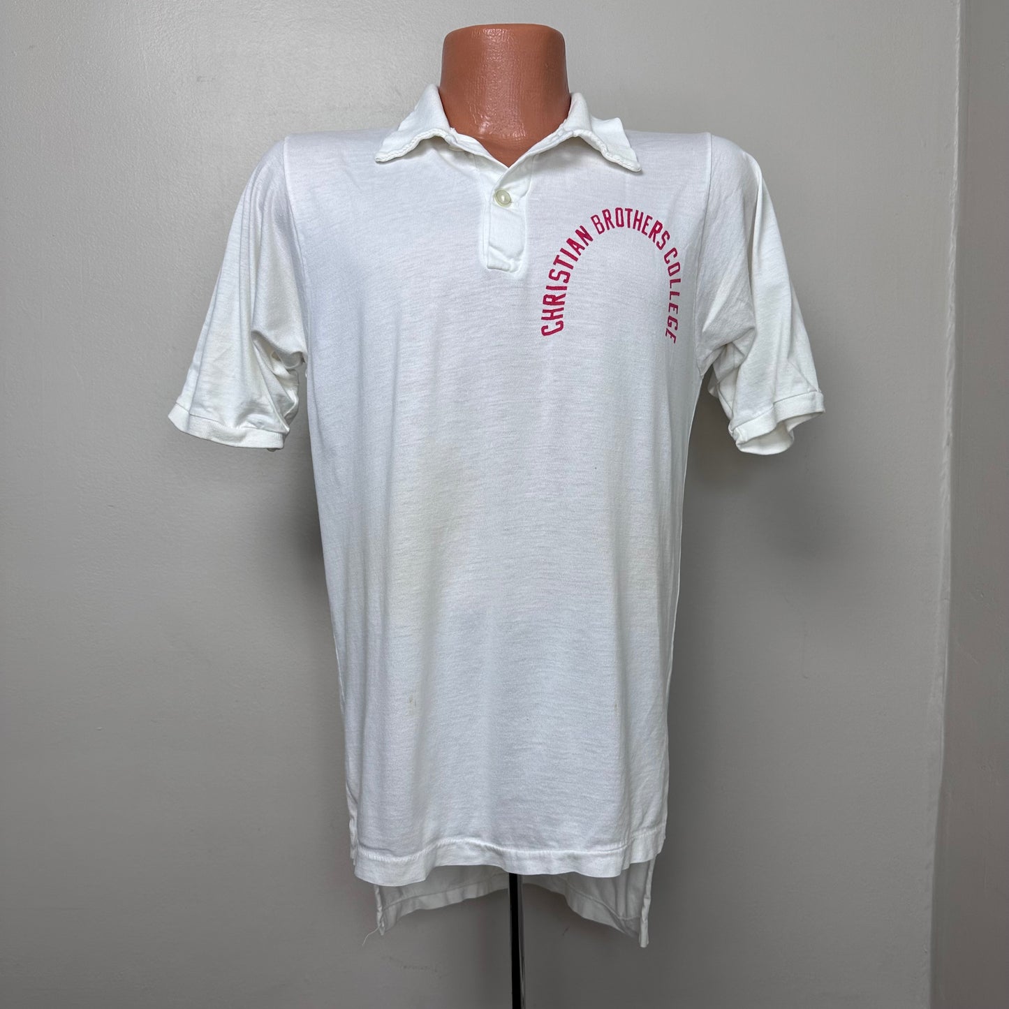 1950s Christian Brothers College Polo Shirt, Russell Southern Co Size Small, CBU