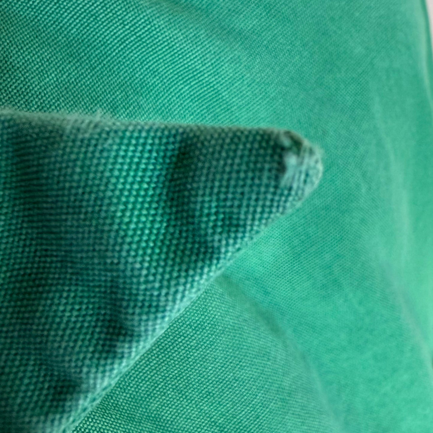 1940s Men’s Green Long Sleeve Shirt, Al Chymia Temple Memphis Chain Stitch Embroidery, Fremont Shirt Co Size M/L