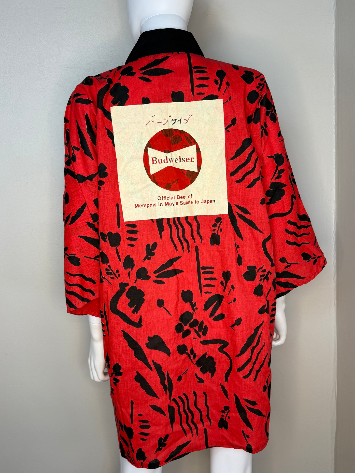 1980s Memphis in May Salutes Japan Promotional Japanese Robe, Budweiser Official Beer, 1986