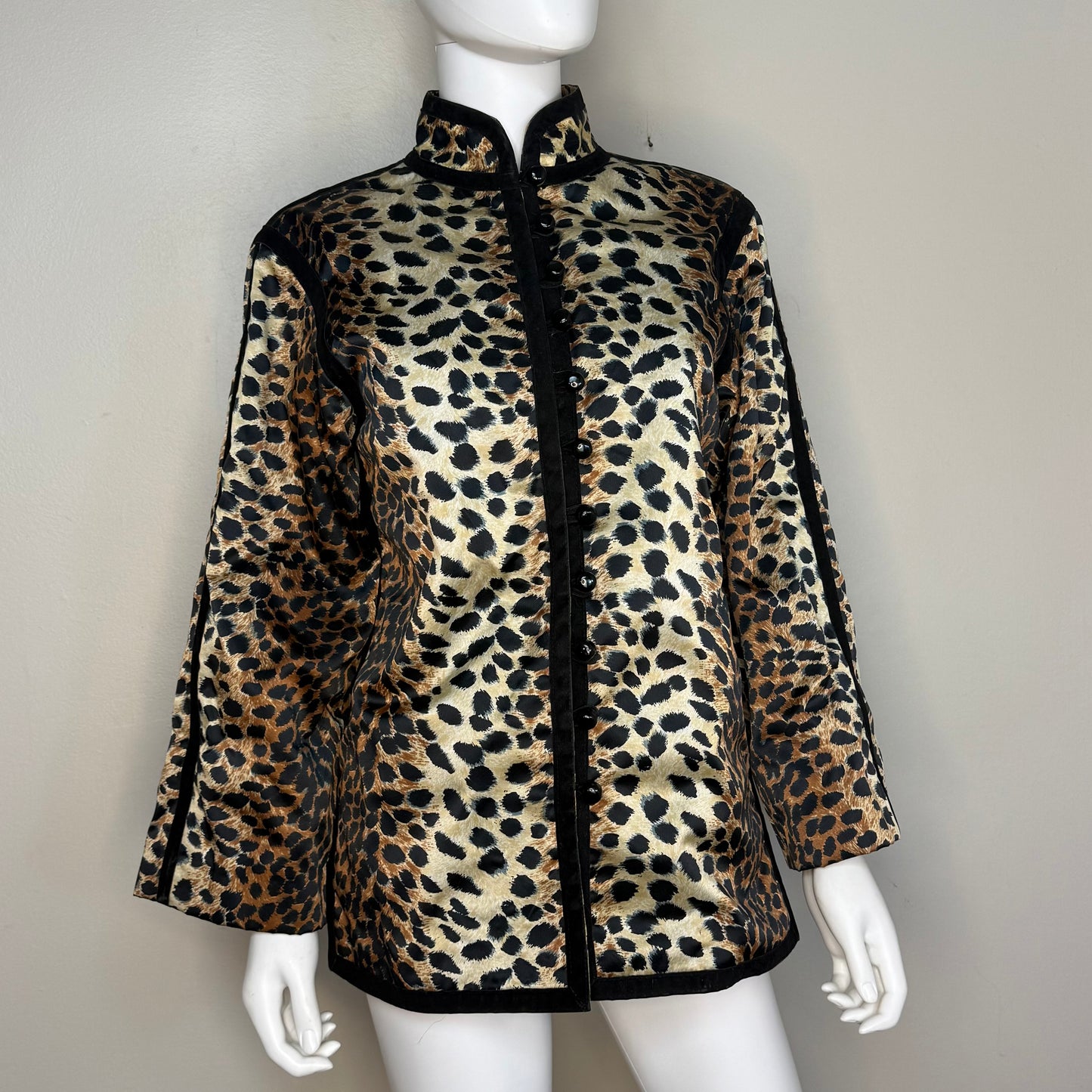 1970s Leopard Print Jacket, Lilli Ann Size Medium, Car Coat