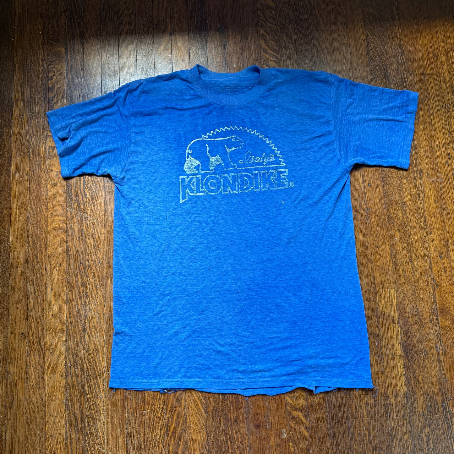 1980s Isaly’s Klondike Bar T-Shirt, What Would You Do For A Klondike Bar?, Paper Thin Distressed Tee, Size M/L