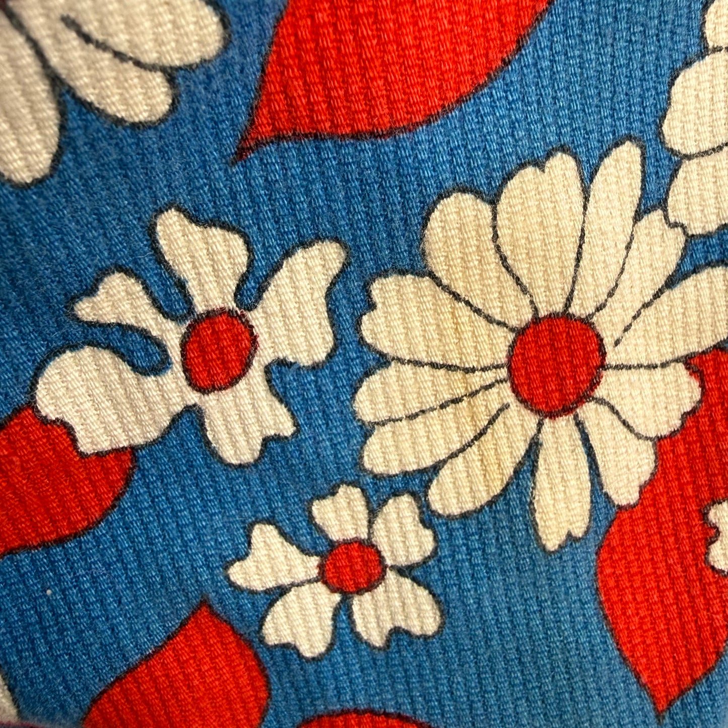 1960s/70s Floral Shorts, Handmade Size XS, Elastic Waist