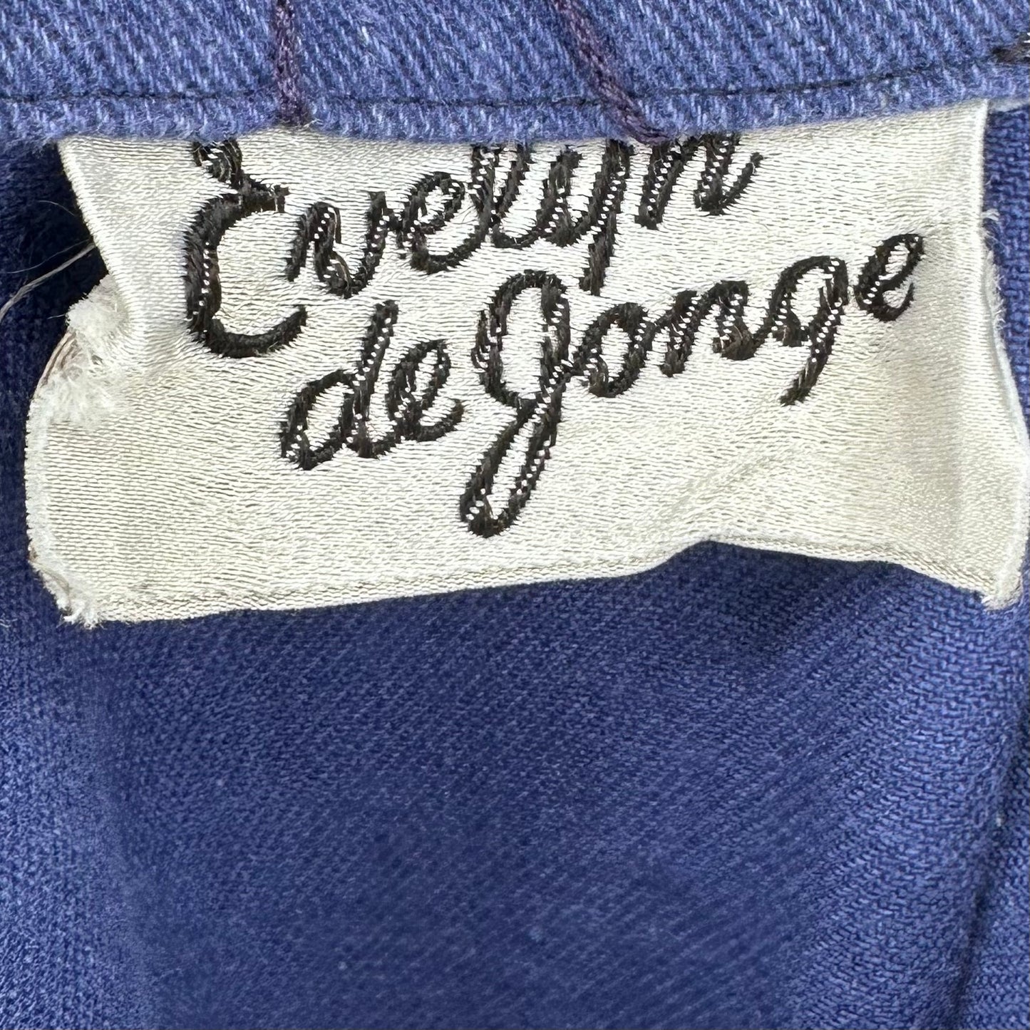 1970s Brushed Denim Dress, Evelyn de Jonge Size Small