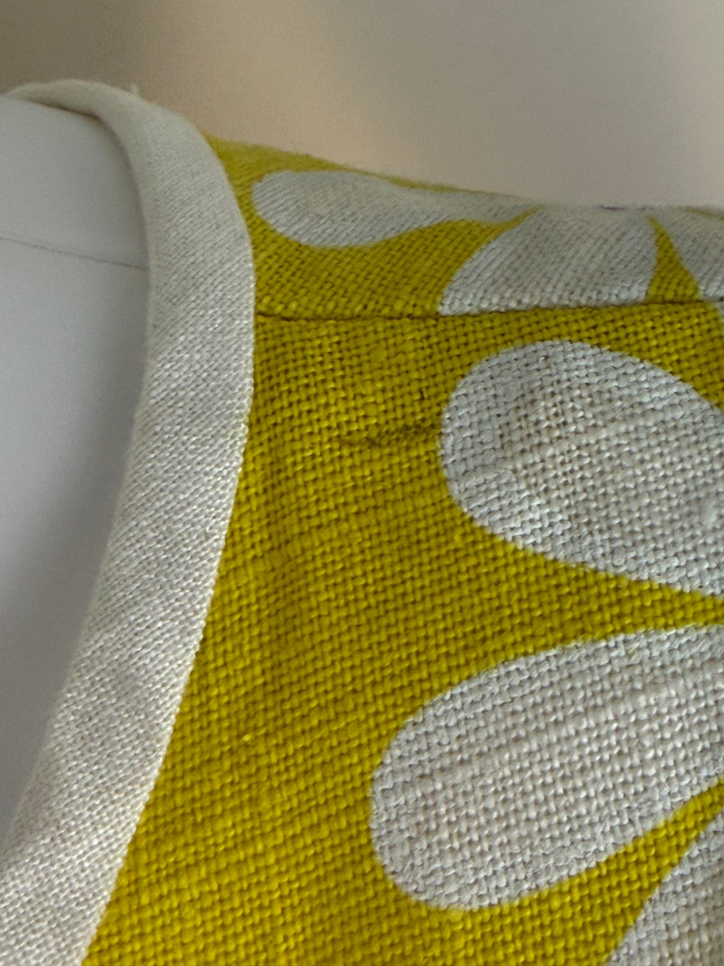 1960s Yellow Floral Mini Dress with Cut Outs and Rings, Handmade Size Small