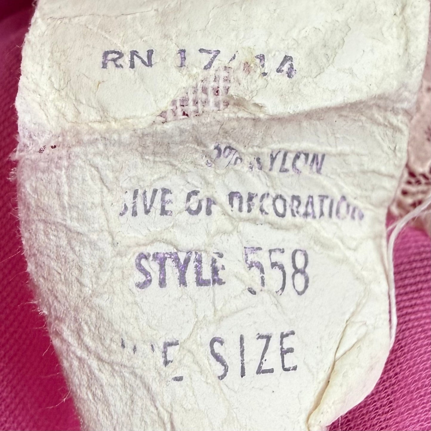 1960s Sheer Pink Nightgown, Miss Elaine, One Size, Huge Sweep Caftan