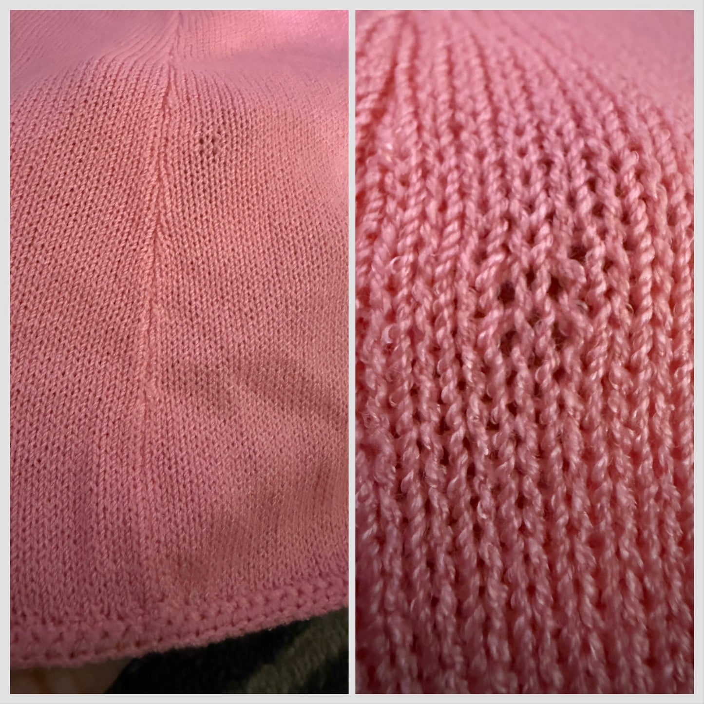1970s St John Knits Pink Sleeveless Maxi Sweater Dress with Matching Short Sleeve Cardigan and Scarf, Size X-Small