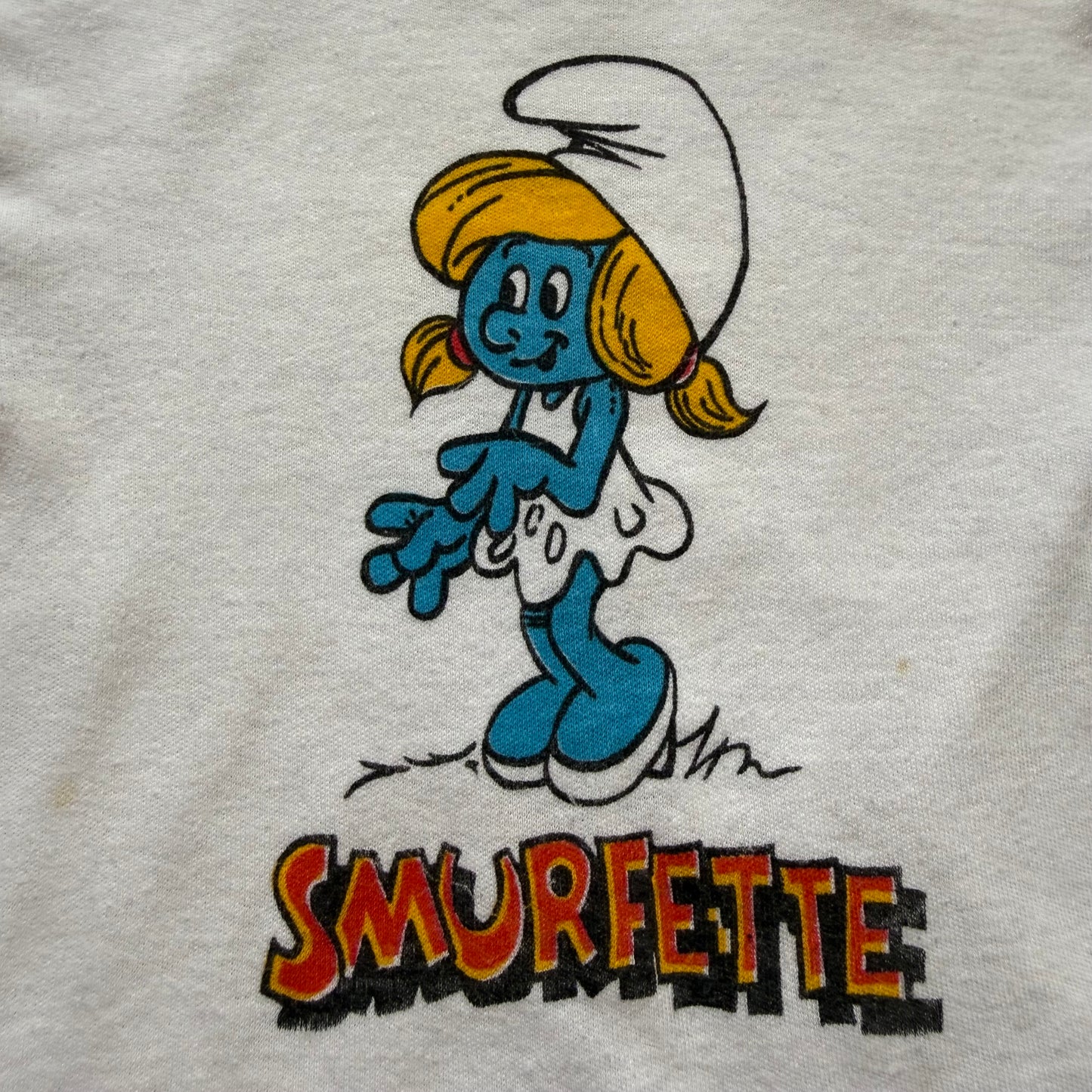 1980s Kids' Smurfette T-Shirt, The Smurfs, Size 6/7