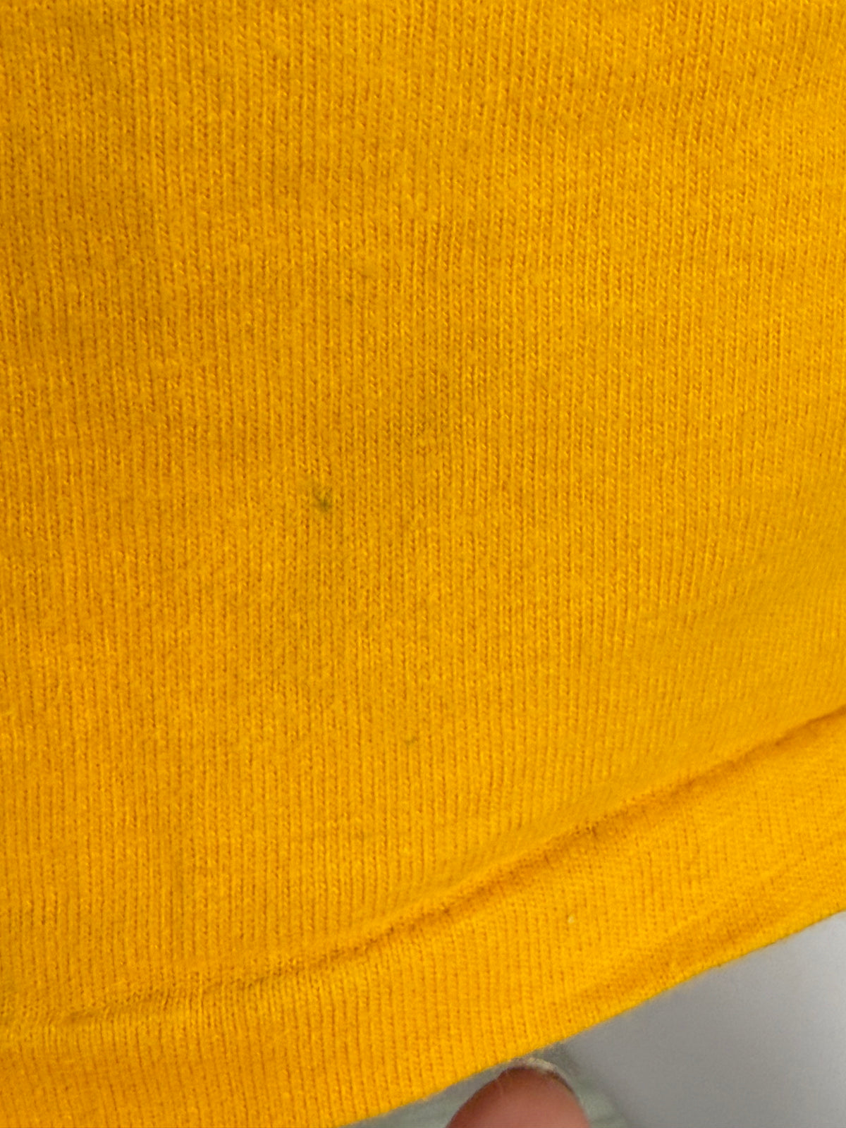 1960s Yellow Cotton Jersey, Russell Athletic Size Small/Youth Large, No 60