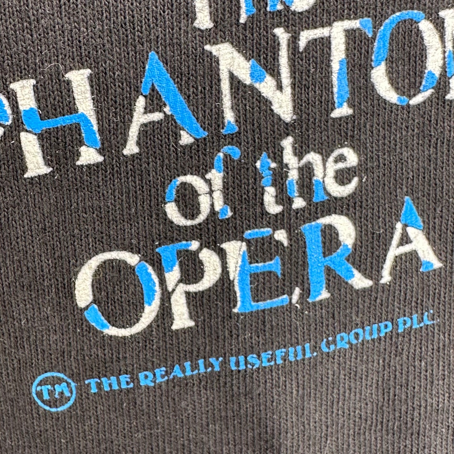 1980s Phantom of the Opera T-Shirt, Size Medium, West End Musical, 1986