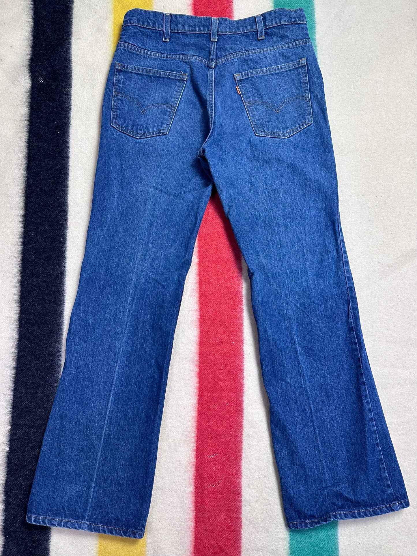 1980s Levi’s Saddleman 517 Jeans, 33.5"x31.5", Orange Tab