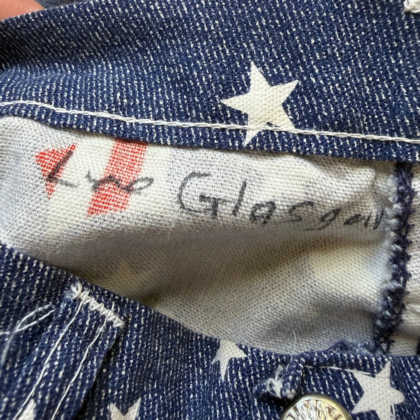 1970s Stars and Stripes Shorts, Kids 6/7, Spirit of 76 Red White and Blue