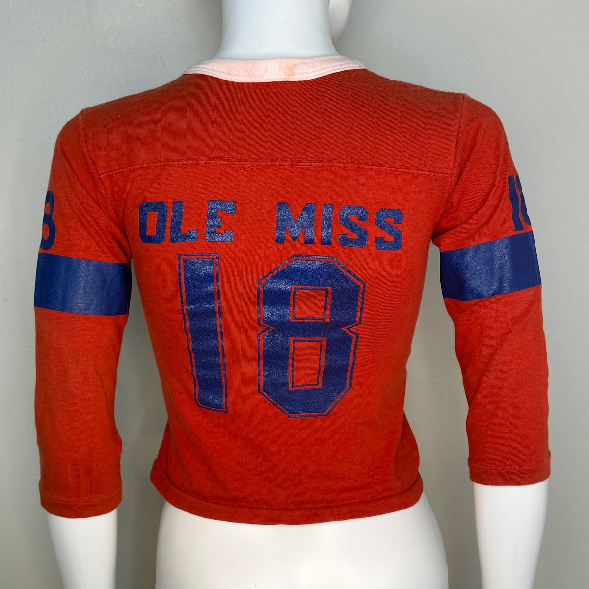 1960s/70s Kids' Ole Miss Archie Manning Jersey T-Shirt, Owenby Size 10/12, No. 18