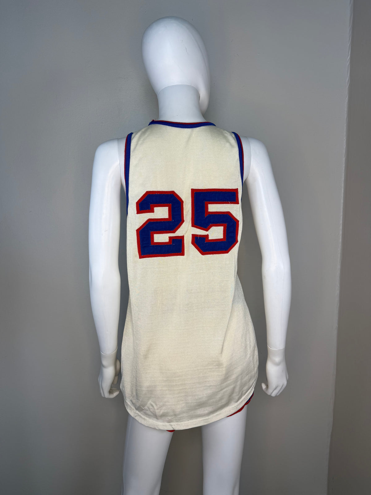 1960s Catholic Basketball Uniform, Jersey and Shorts, MacGregor Size Small, No 25