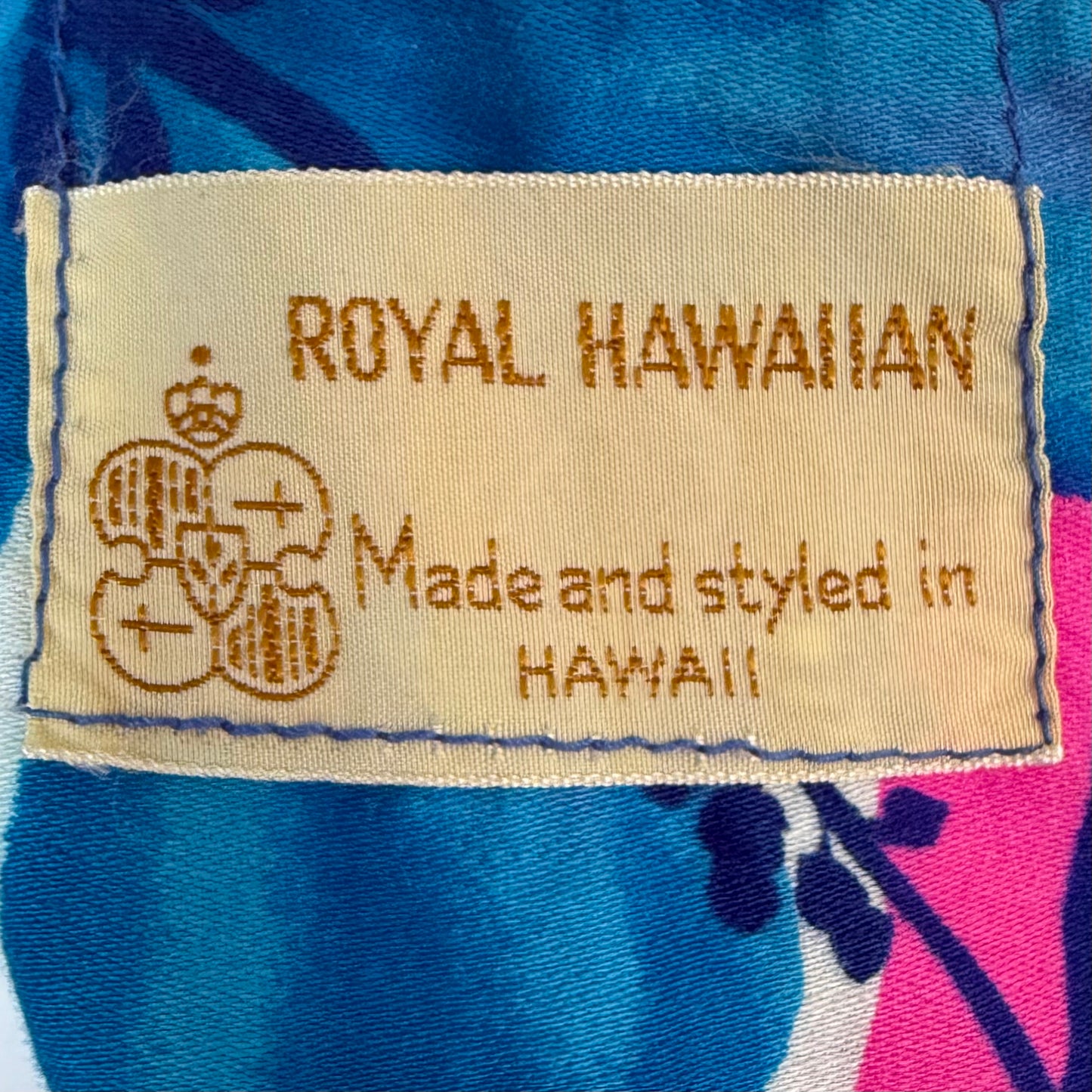 1960s Royal Hawaiian Sleeveless Maxi Dress, Size Small, Cotton Floral