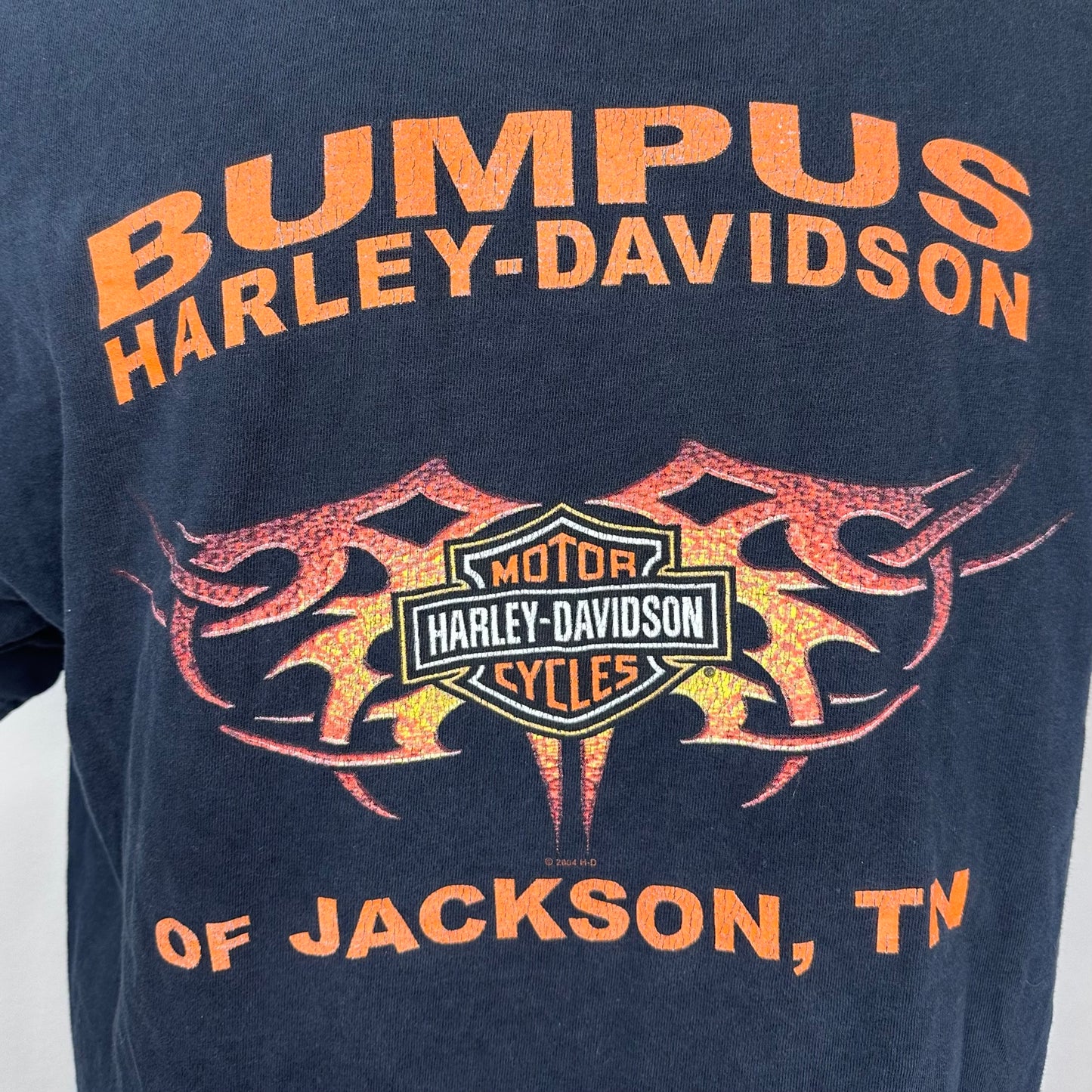 1990s Harley Davidson T-Shirt, Size Large, R.K. Stratman, Bumpus Jackson TN