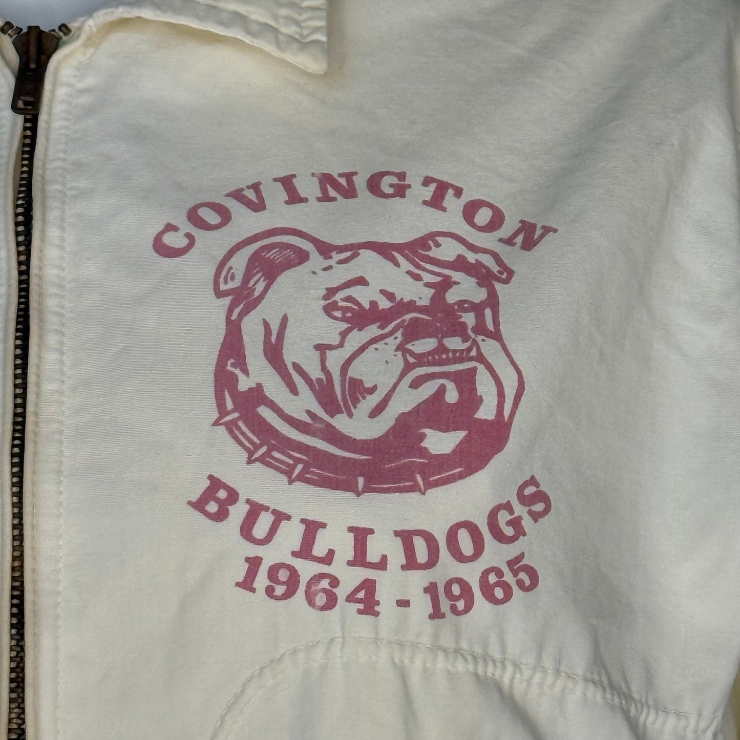 1960s Covington Bulldogs Jacket, 1964-1965, Tennessee, Size Small, Distressed