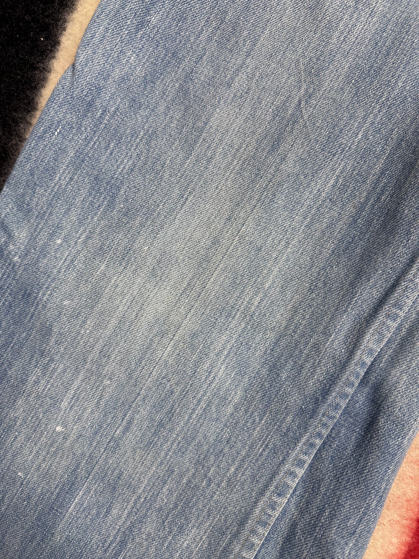 1970s Levi’s Orange TabBell Bottom Blue Jeans, 35.5"x31"