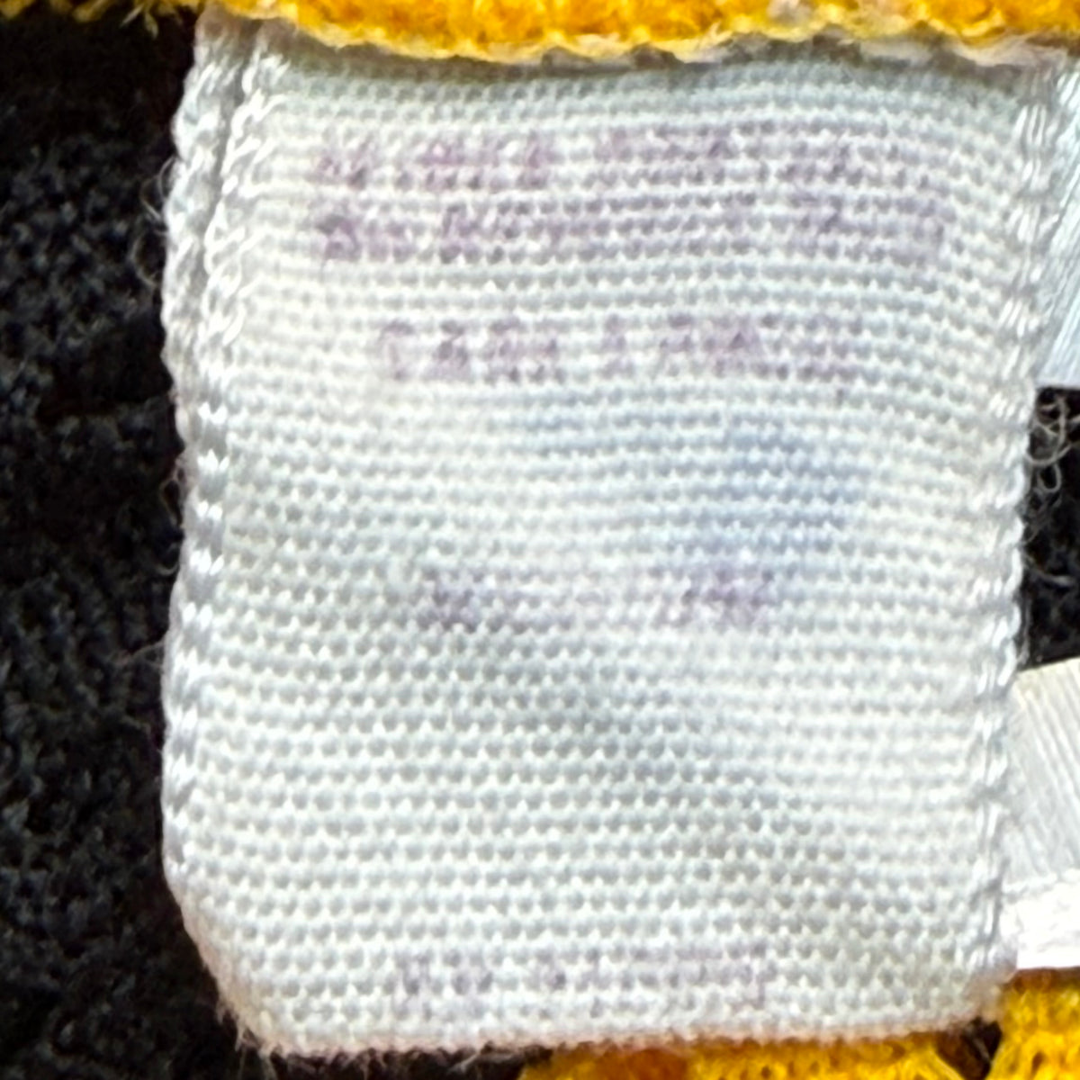 1970s Yellow and Black Stripe Mesh Motocross Jersey, Trim Size Medium, No 267