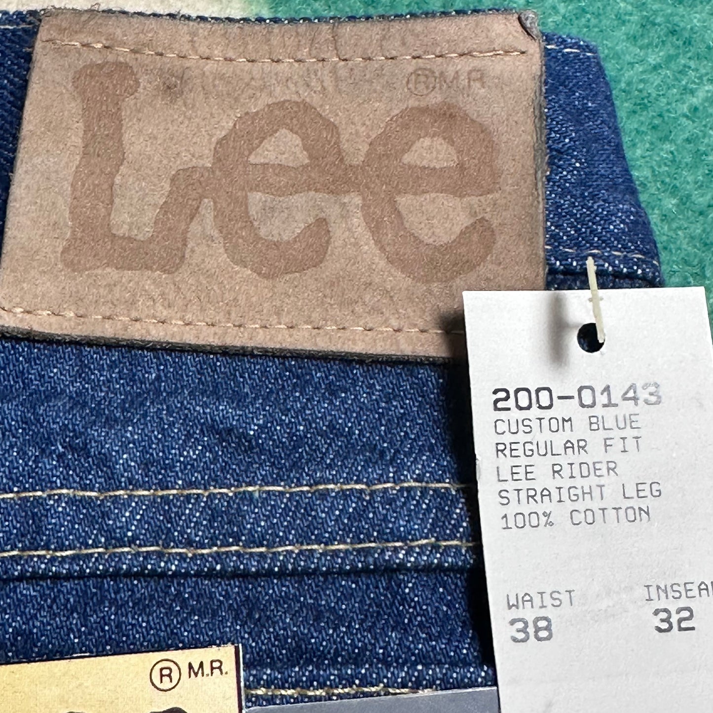 1990s Lee Riders Blue Jeans, 36.5"x32", Deadstock with Tags
