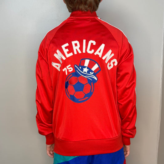 1980s Memphis Americans Soccer Jacket, Todd 1 Size Youth Large/XXS Adult