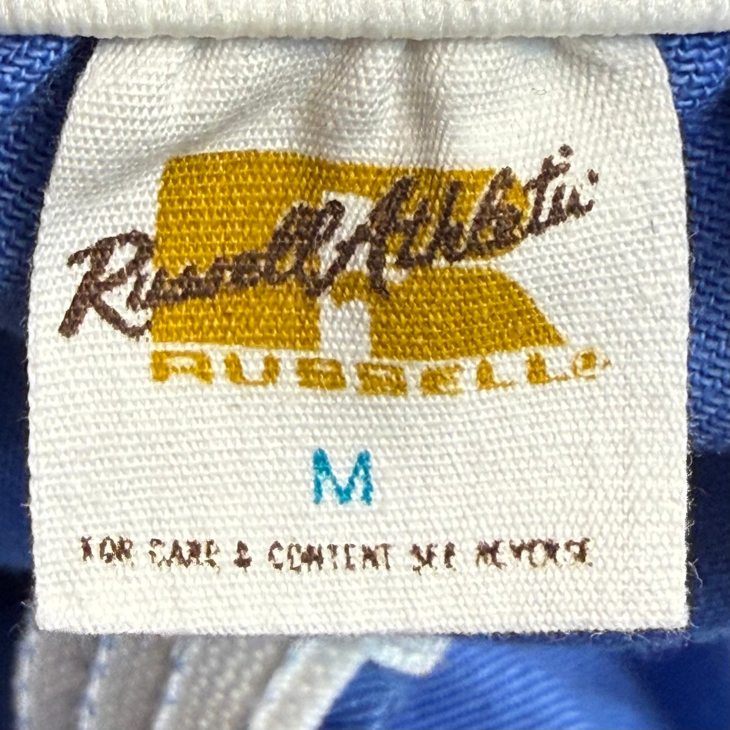 1970s Blue Camp Shorts, Russell Athletic Size S/M, Gym