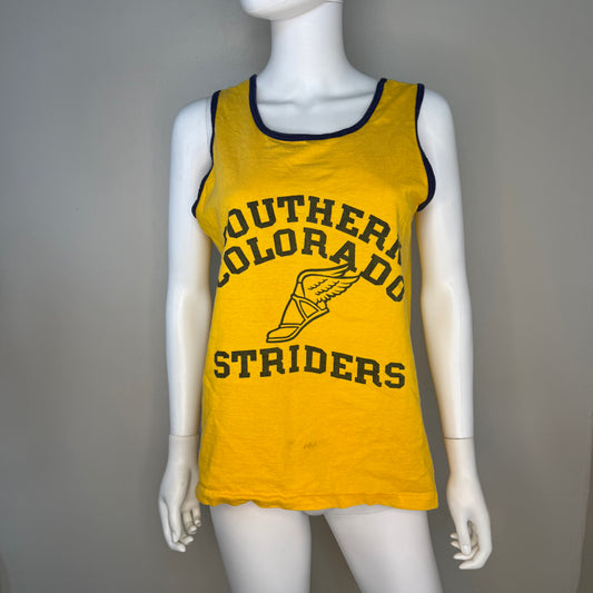 1950s/60s Southern Colorado Striders Cotton Tank Top, Size Medium, Running Jersey