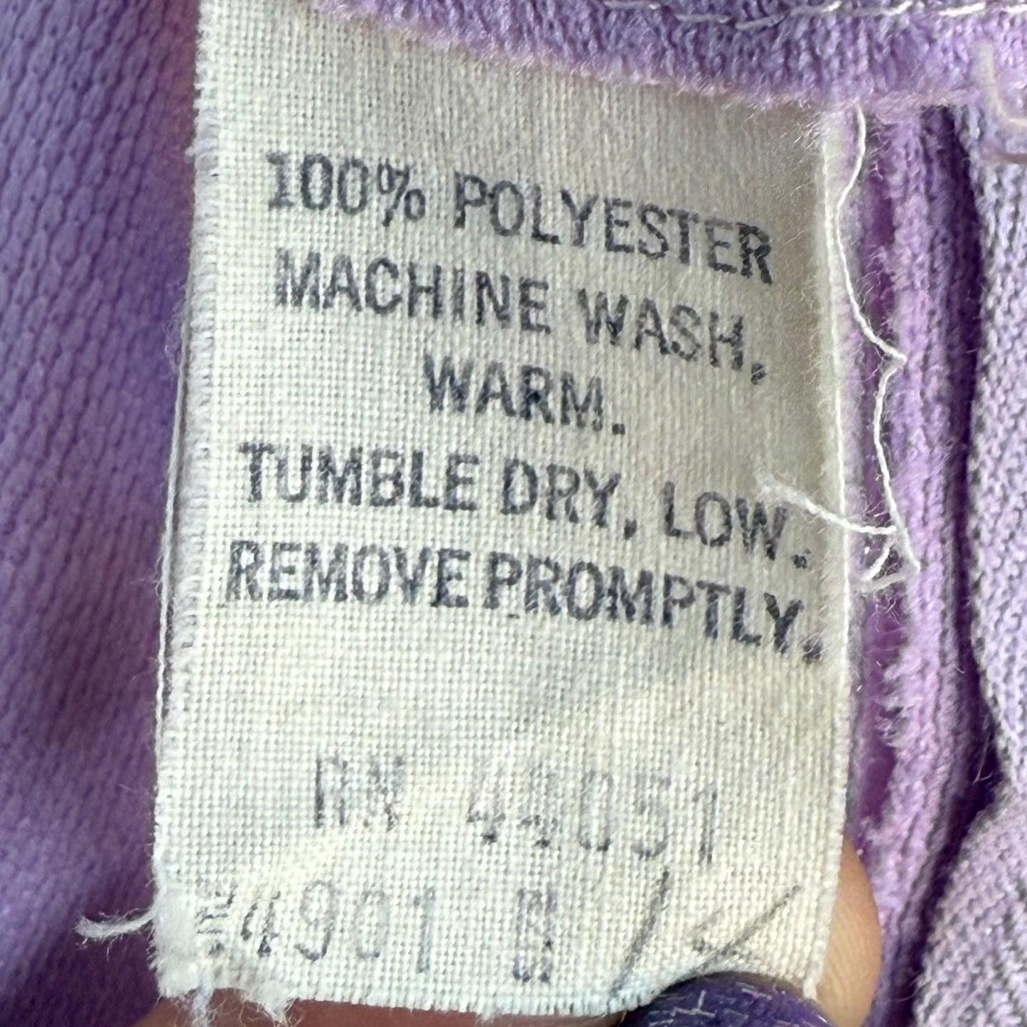 1970s Lavender Mod Dress, Jeanne Size Medium, Double Knit Polyester