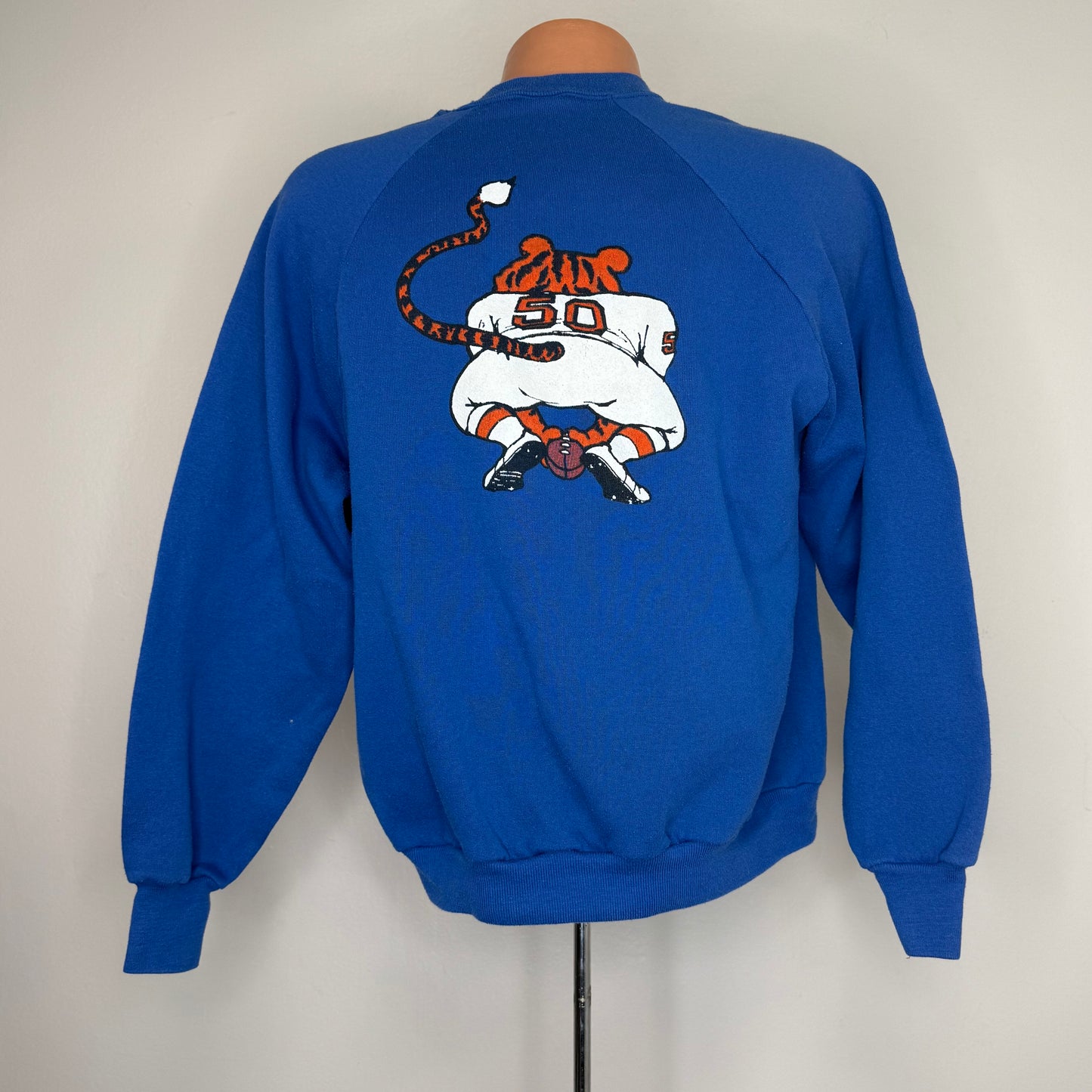1980s Memphis State University Football Sweatshirt, MSU Tigers, Jerzees by Russell Size Large