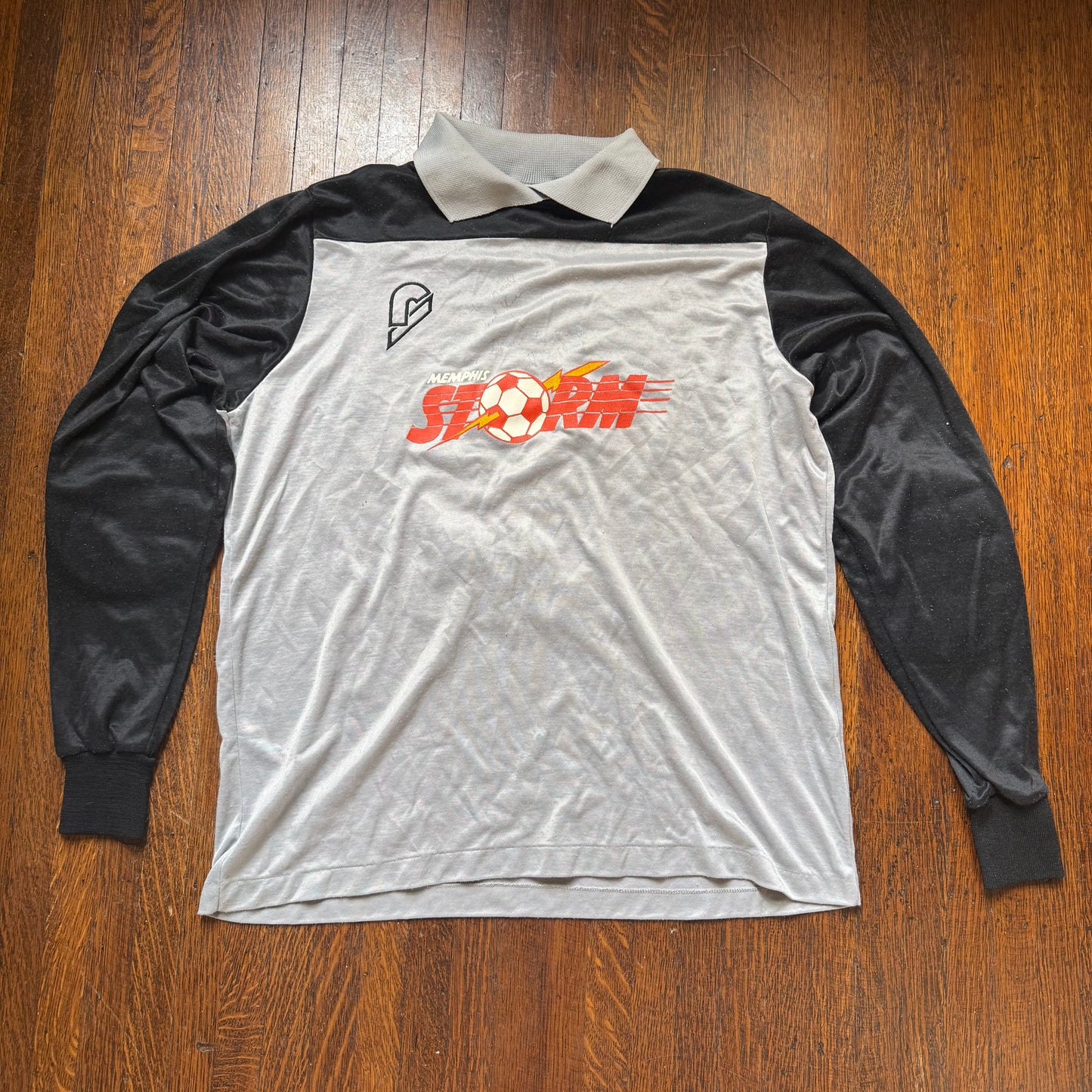 1980s Memphis Storm Soccer Player Jersey, Daniel Gonzalez 31 Goalkeeper, Signed, Reusch Size Large